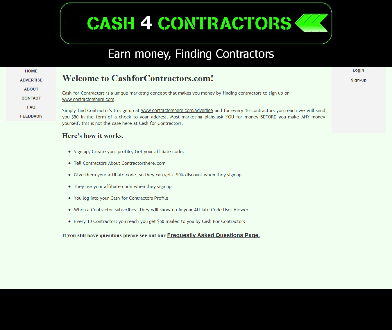 Cash 4 contractors